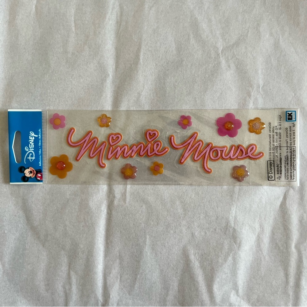 NWT Disney EK Success Minnie Mouse Title Dimensional Sticker Set